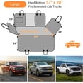 thumbnail image 5 of Large Back Seat Extender for Dogs, Hard Bottom Dog Car Seat Cover for Extended Cab Trucks, Waterproof Dog Hammock Pet Travel Bed Rear Seat Protector Holds 400lbs for Ford F-150 SuperCab, 5 of 10