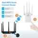 thumbnail image 5 of Amplificador De Extensor Wifi WiFi Extender Booster 2.4 GHz 300Mbps Fácil configuración 4 antenas de largo alcance (blanco Reino Unido), 5 of 5