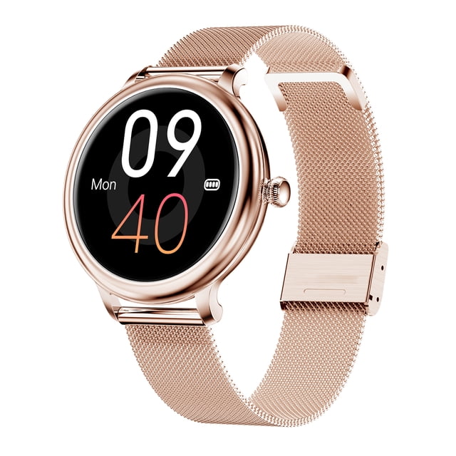 Reloj inteligente NY33 para mujer, pantalla táctil de 1,09 pulgadas, cuerpo delgado