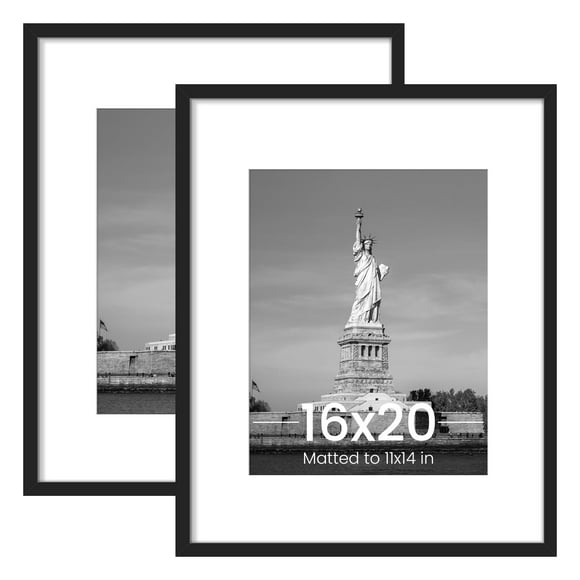 Marco de fotos ENJOYBASICS 40,6 x 50,8 cm con tapete o 40,6 x 50,8 cm