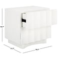 thumbnail image 3 of Safvaieh Couture Wood Mid-Century Wood Nightstand, White, 3 of 12