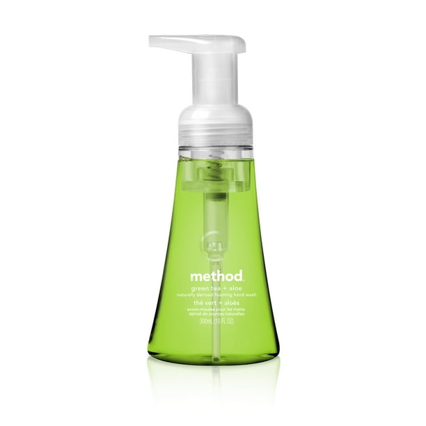 Method Foaming Hand Soap, Green Tea + Aloe, 10 Ounce