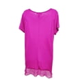 thumbnail image 3 of Style & Co. French Fuchsia Mesh Layer Look Graphic T-Shirt, Women's XL, 3 of 3