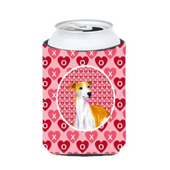 Whippet Valentines Love And Hearts Can Or Bottle Hugger - 12 oz.
