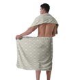 thumbnail image 4 of Colevkie 2 Pieces Bath Wrap Set for Men Bath Towel & Shower Skirt Soft Adjustable Beach Towel Bath Skirt with Pocket Home Use Bathroom Sauna Printed Rhombic Plaid Pattern, 4 of 7