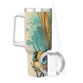 thumbnail image 2 of Cauagu Cartoon Dragonfly Art Print Stainless Steel Vacuum Insulated Tumbler,40oz Water Bottle with Handle & Flip Straw Reusable Travel Coffee Mug for Women & Men, 2 of 8