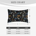 thumbnail image 4 of Lsque Space Rocket Pattern Pillow Case – Soft & Cozy Throw Pillow Cover, Hypoallergenic Cushion Case for Sleeping Women with Envelope Closure-16"x24", 4 of 6