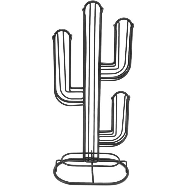 1 soporte para cápsulas de alambre de cactus negro. oso de fresa Electrónica