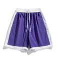 thumbnail image 2 of GSPCLAM Mens Shorts Color Block Lightweight Shorts for Cruise Party, Summer Breathable Drawstring Shorts with Pockets, 2 of 5