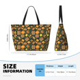 thumbnail image 4 of Daiia Autumn Harvest Pumpkin Basket Beach Travel Bag - Water-Resistant Beach Bag, Lightweight Tote with 7 Pockets for Women and Men - Gym,Pool,Camping,Reusable Grocery Bag, 4 of 7