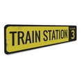thumbnail image 3 of Train Station Platform Number Novelty Decor, Metal Wall Sign - 4x18 Inches, 3 of 4