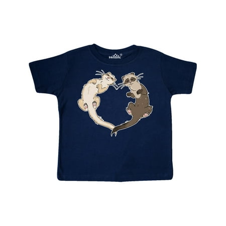

Inktastic Cute Ferret Heart Gift Toddler Boy or Toddler Girl T-Shirt