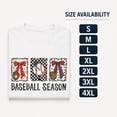 thumbnail image 2 of Baseball Season Bow Graphic T-Shirt, Unisex Classic Fit Tee, 2 of 9
