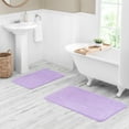 Mainstays Basic Polyester Skid Resistant 20" x 32" Bath Rug, Purple