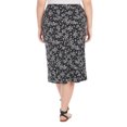 thumbnail image 3 of Hilary Radley Women's Pull On Skirt (Black Combo, L), 3 of 3