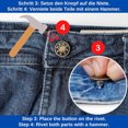 thumbnail image 5 of Reemplazo de botones de pantalones, botón de pantalones de metal, reparación de jeans, botón de repuesto de jeans, accesorios de costura, bricolaje, botón a presión de jeans, 5 of 5