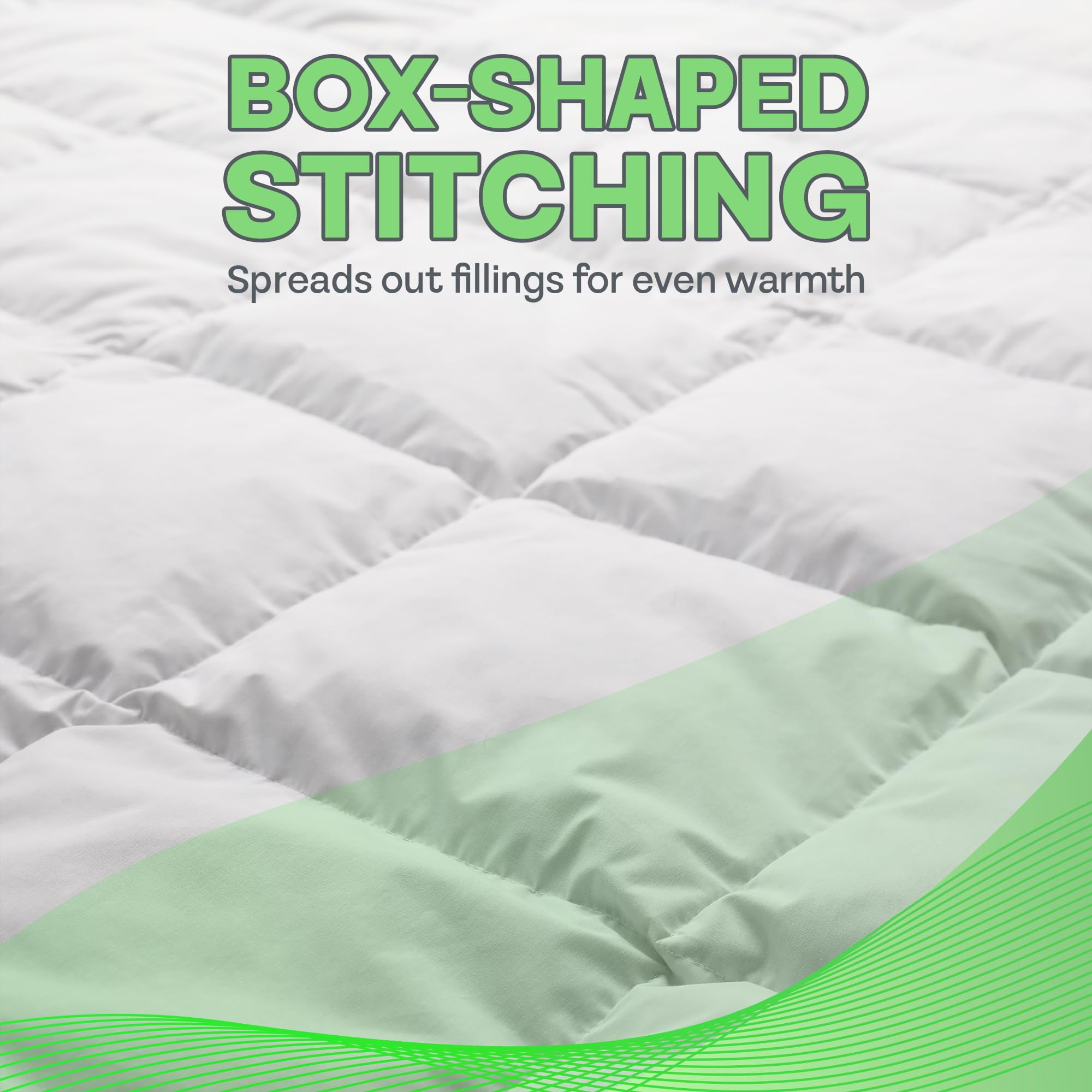 Sacred Thread Reversible Bamboo Comforter - Soft & Lightweight - Down Alternative Filling, Cooling