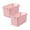Pink, variant on Blue 2Pc Plastic Laundry Hamper Narrow Design Blue With Silver Handles For Clothes Toy Storage Home