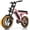 Pink, variant on ESKUTE Electric Bike for Teens & Adults – 750W Motor (1500W Peak), 28 MPH, 48V 13Ah Battery, 16"x4" Fat Tires, 7-Speed, Dual Suspension, Black
