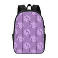 thumbnail image 2 of YFYANG 17" Laptop Backpack, Purple Floral Stripes Fashion Travel Work Backpack with USB and Headphone Cable Interface for Men and Women, 2 of 8