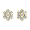 thumbnail image 3 of 1/2 Carat Diamond Star Stud Earrings in 14K Yellow Gold (I1-I2 Clarity), 3 of 4