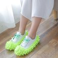 thumbnail image 5 of Mop Slippers Shoes 5 Pairs (10 Pieces) - Shoes Cover for Mop Dust Duster Slippers Cleaning Floor House Washable Floor Cleaning Tools Shoe Cover(Green), 5 of 8