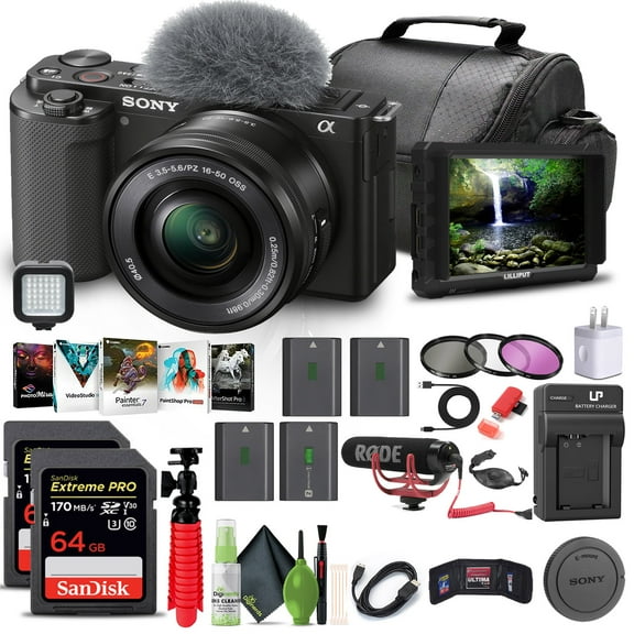Sony Alpha ZV-E10 II Mirrorless Camera with 16-50mm Lens Creator Bundle (International Model)