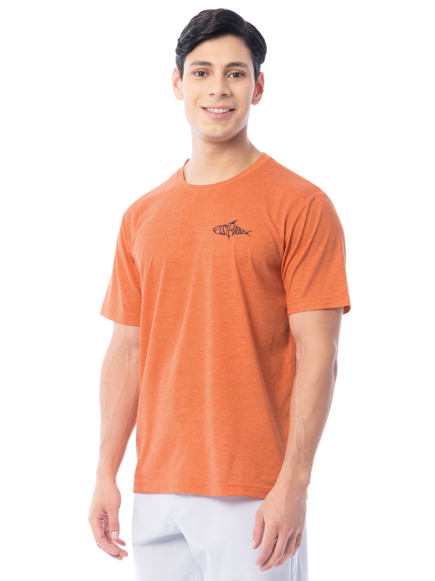 Fish N Vibe Men's Short Sleeve Fishing Performance Outdoor Graphic T-Shirt, Arabesque, XL