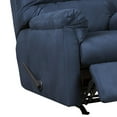 thumbnail image 4 of Fabric Upholstered Rocker Recliner with Tufted Backrest Blue - Saltoro Sherpi, 4 of 5