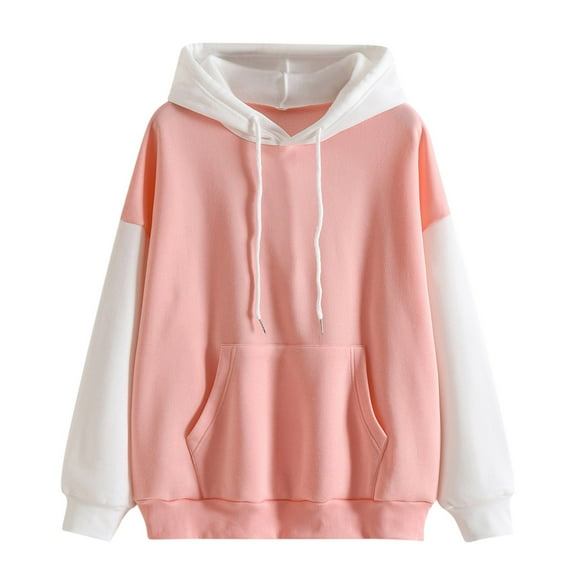 Hoodies for Women Long Sleeve Hoodie Hoodie for Women Pullover Oversized Hoodies for Women Pink Sweatshirt Cute Winter Outfits for Women Teen Clothing