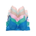 thumbnail image 4 of Angelina Wired, Padded A Cup Bras with Charm Detail (6-Pack), 4 of 5