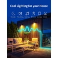 thumbnail image 2 of 26FT LED Neon Rope Lights, SQHQ RGB Strips Light with RF Remote & APP Control,Flexible IP65 Waterproof Outdoor, Music Sync,DIY Design,24V LED Strip Lights for Gaming Livingroom Wall Christmas Decor, 2 of 5