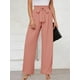 thumbnail image 2 of Pantalones anchos KORSIS para mujer, ligeros, cintura alta, rosa, 2XL, 2 of 6