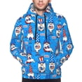 thumbnail image 2 of Bingfone Gnomes in USA Men's Drawstring Hoodie Long Sleeve Pocket Sweatshirts-Small, 2 of 6