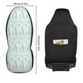 thumbnail image 3 of Pastel teacup pattern design Car Seat Cover 2 Piece Set Saddle Blanket Carseat Universal Fit for Vehicle Sedan SUV, 3 of 5