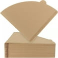 thumbnail image 1 of HLONK Coffee Filters  Size 02 Cone Natural Paper Filters  200 Count 2-4 Cup  Compatible with V60 Pour Over Dripper (Unbleached，200), 1 of 8