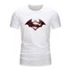 thumbnail image 1 of Camiseta con estampado de personajes de Anime, camisa de manga corta con cuello redondo, ropa informal de gran tamaño, multicolor, 100% algodón, Verano, 1 of 4