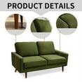 thumbnail image 2 of Saint Birch 13012L-OG Saint Birch Shelby Velvet Upholstery Loveseat - Green, 2 of 12