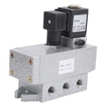 thumbnail image 1 of 2 Position 5 Way Solenoid Valve Single Electric Control Pneumatic Equipment G1/8in K25DH‑6DC 24V, 1 of 5