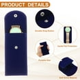 thumbnail image 3 of Funda de Reloj de Terciopelo Uxcell, Estuche de Viaje para Reloj Portátil, Bolsa de Almacenamiento Suave para Reloj con Almohadilla Interior de Botón a Presión para Regalo de Hombres y Mujeres, Azul, 3 of 6