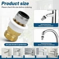 thumbnail image 3 of Dishwasher Snap Coupling Adapters, Faucet Adapter for Sink Faucet 15/16in-27M or 55/64in-27F X 3/4in GHTM, 3 of 7