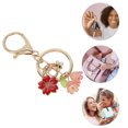thumbnail image 4 of Unique Bargains 1 Pc Handbag Charms Keychains Durable Flower Bag Accessories Red, 4 of 5