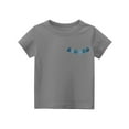thumbnail image 4 of Big Brother Tshirt,Toddler Boys Cool Brother Club T-Shirt Big Bro Chenille Gift Summer Baby Boy Sibling Reveal Short Sleeve Shirts Gray 5-6Y, 4 of 6