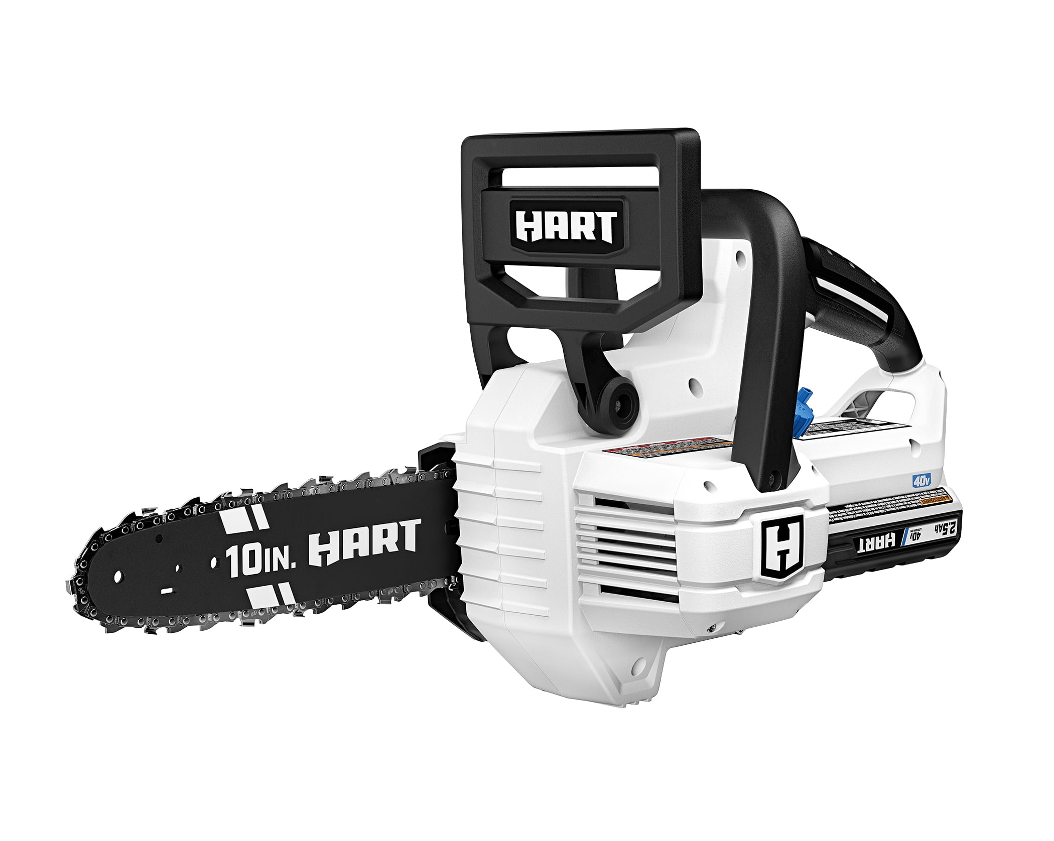 HART 40Volt Cordless 10Inch Chainsaw (1) 2.5 Ah LithiumIon Battery