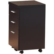 Monarch Specialties I 7013 Filing Cabinet - 3 Drawer / Espresso On Castors