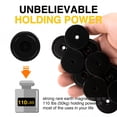 thumbnail image 4 of Imán en forma de copa DIYMAG, 50 kg, 3,2 cm, con orificio y tornillos, 12 unidades, color negro, 4 of 7
