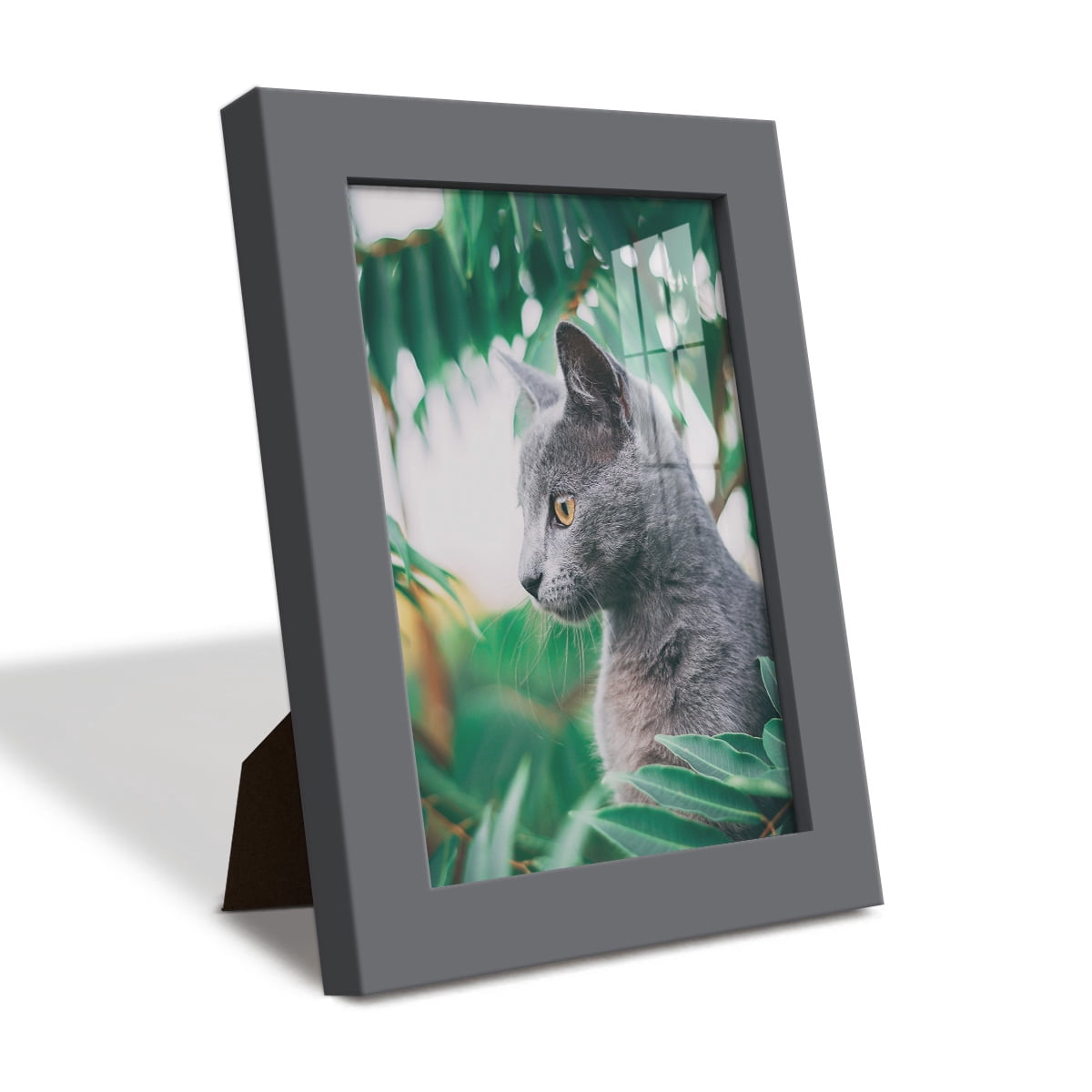 Modern 5 in. x 7 in. Grey Picture Frame (Set of 4)
