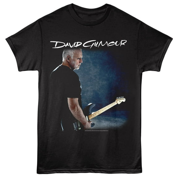 David Gilmour Black Strat Men's T Shirt (Black, AdultS)