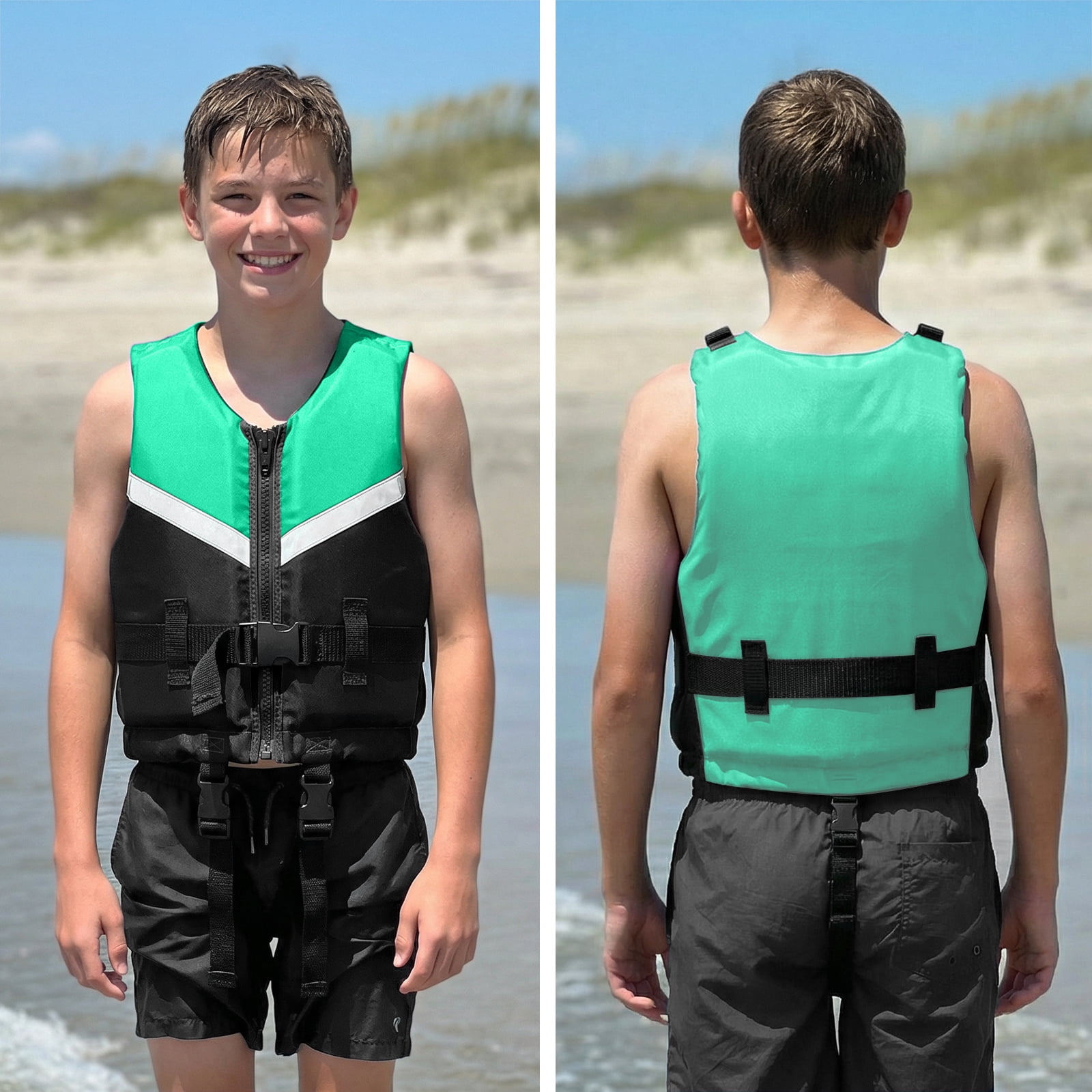 Kids Swim Vest Life Jacket Youth,Adjustable Flotation Buoyancy Swimsuit Trainer Vests,Swimming Aid Jacket for Boys Girls,Fit for 50-125 lbs