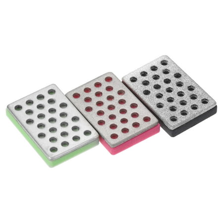 

Uxcell 1.2 x0.8 Extra Coarse/Fine/Extra Fine Ski Snowboard Whetstone Stone Edge Files Black/Fuchsia/Green 3 Pack